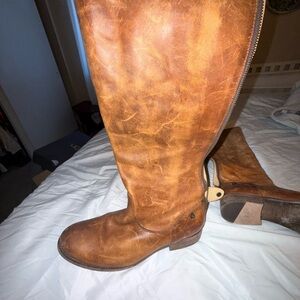 Frye Brown Leather Winter Boots